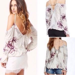 FP Adelia cold shoulder top NWT